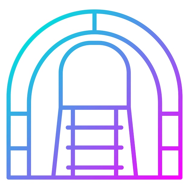 Tunnel vector icon Can be used for Railway iconset