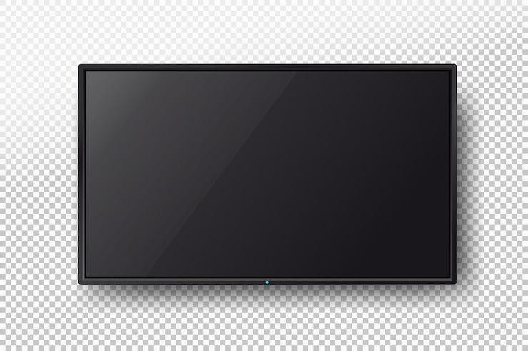 Vector tv, layar kosong modern lcd, led.