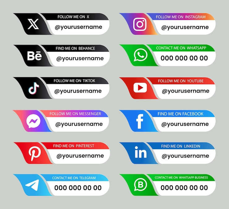 Vector twitter change new logo x social media icon set