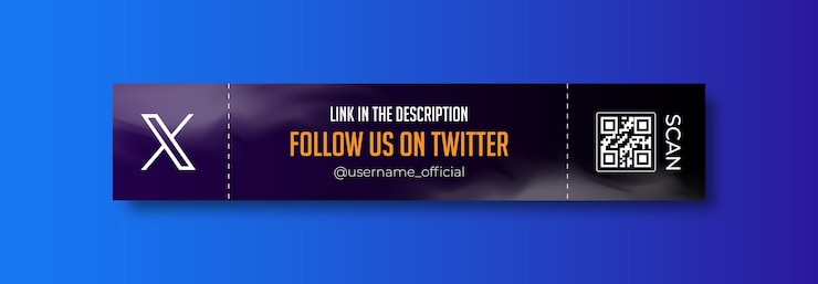 Vector twitter social media cover banner design
