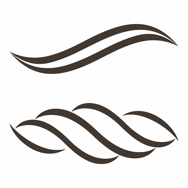 two black swirls with a design that says z on it