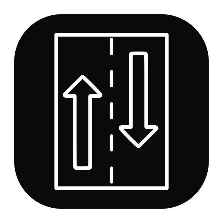 Vector two way icon