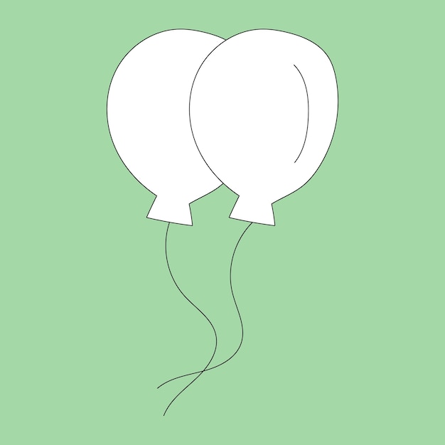 Two White Balloons