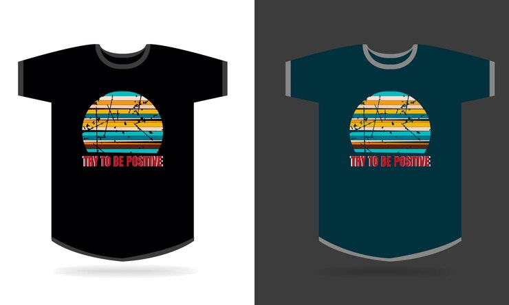 Vector typography tshirt design template