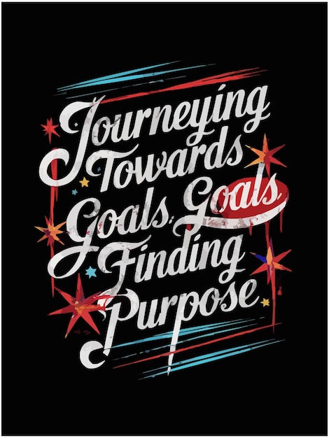 Typography with a unique colorful vector design pattern