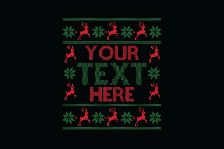 Vector ugly sweater