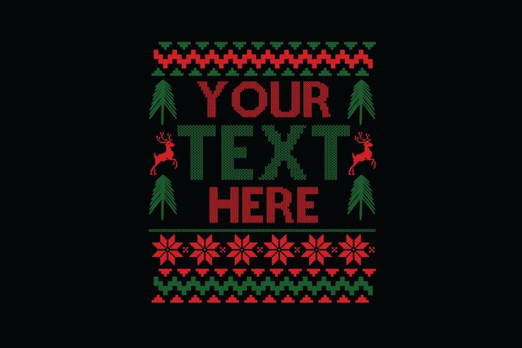 Vector ugly sweater