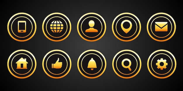 UI icons Icons for a website or application Large set of vector icons