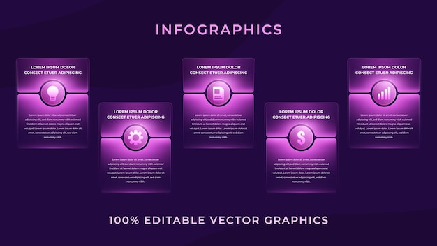 Ui Ux Rectangle Infographic Placeholder