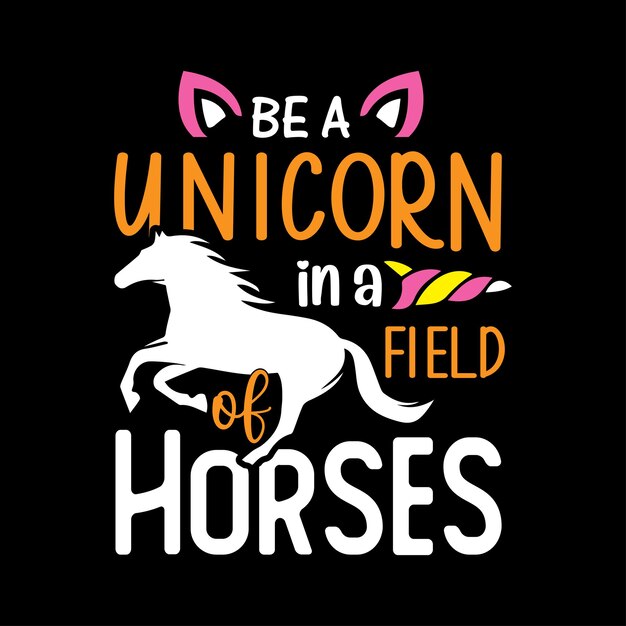 Unicorn colorful Tshirt Design
