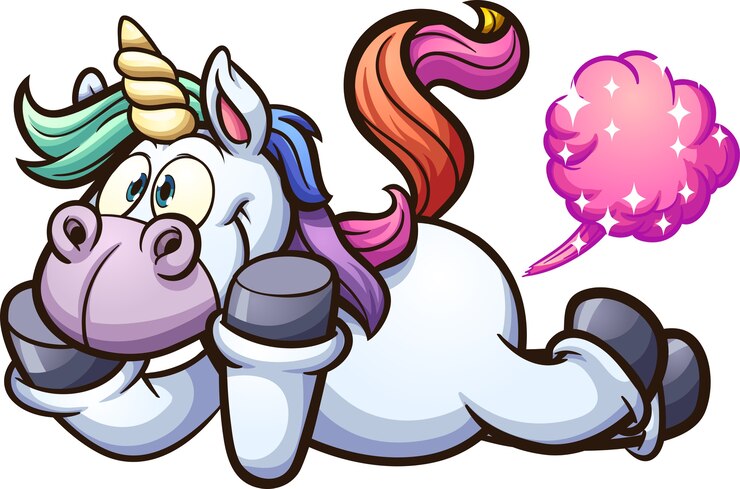 Vector unicorn kentut