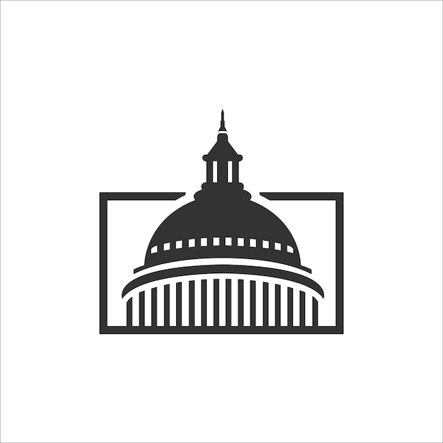 united states capitol hill logo concept vector illustration capitol hill dome