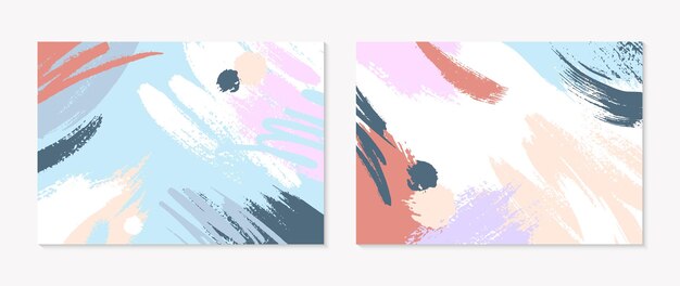 Universal modern collages with copy space for text