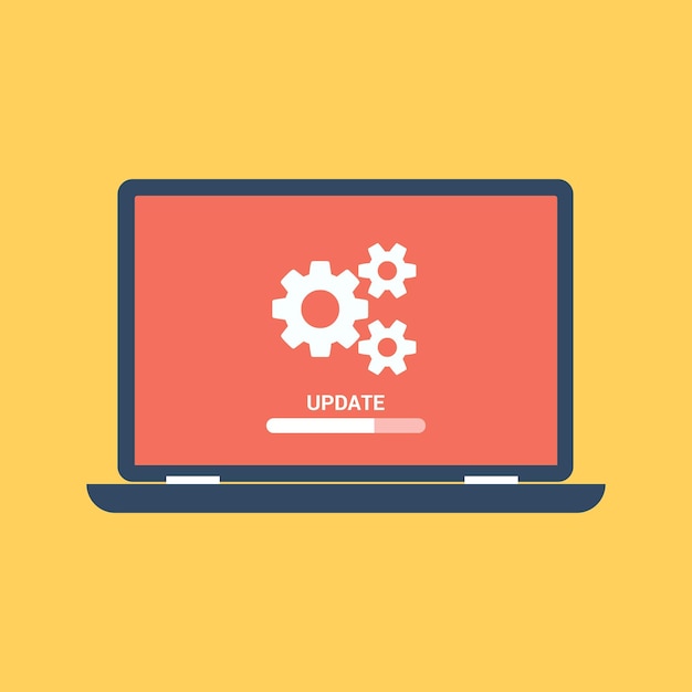 update web server flat concept design