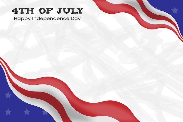 Vector usa independence day flag symbol background