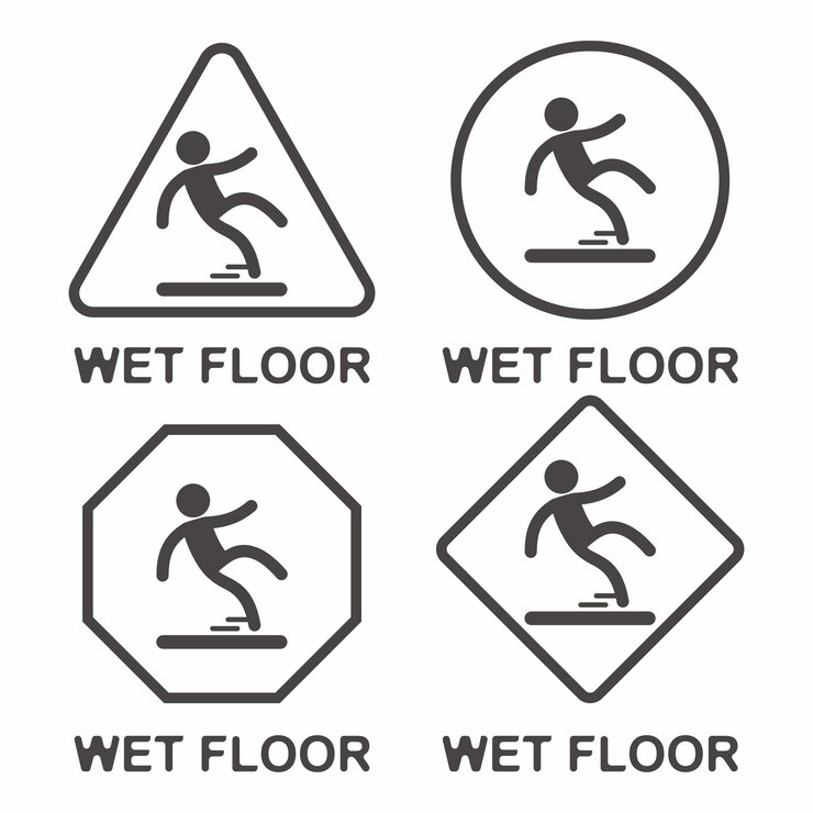 Use handrail mind your step watch your step slippery ice slippery stairs slippery floor warning