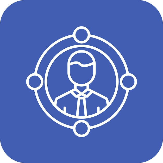 User Centered icon vector image Can be used for Project Management