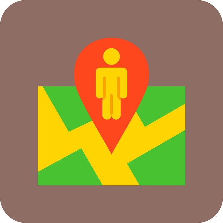 Vector user location icon