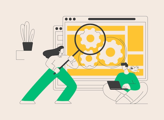 User research abstract concept vector illustration