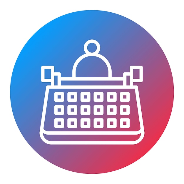 User Typewriter icon vector image Can be used for Printing