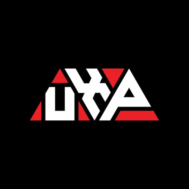 uxp triangle letter logo design with triangle shape uxp triangle logo design monogram uxp triangle vector logo template with red color uxp triangular logo simple elegant and luxurious logo uxp