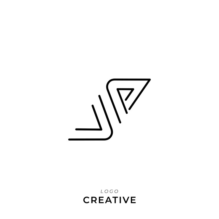 Vector va latter logo template vector colorful monogram symbol font logo modern design initial based logo