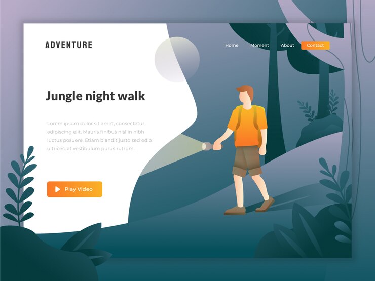 Vector vacation holiday web illustration
