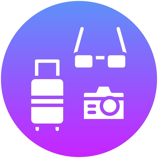 Vacation Style vector icon illustration of Vacation Planning iconset