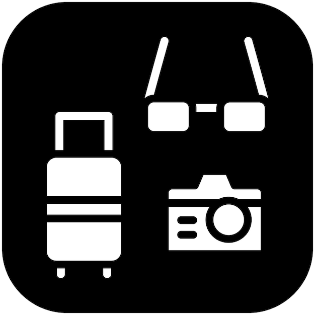Vacation Style vector icon illustration of Vacation Planning iconset