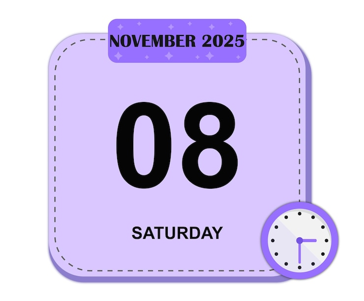 Vector vactor day calendar icon 2025