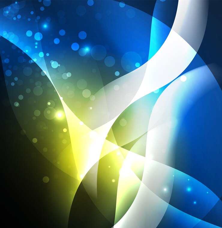 Vector vector abstract illuminated neon waves