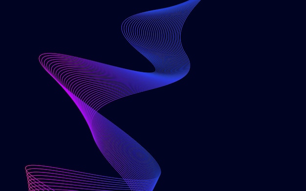 Vector abstract wave background Blue waves background