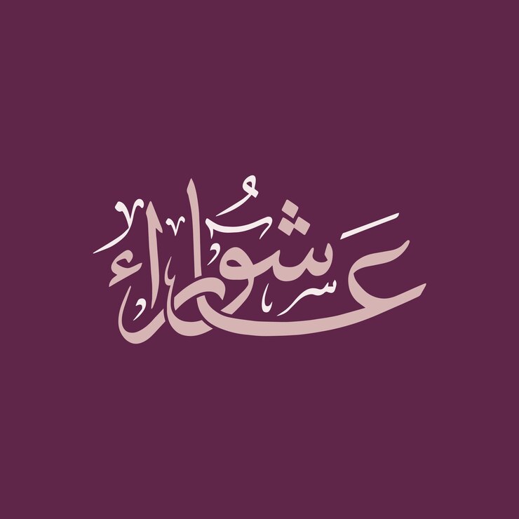 Vector vector ashura day arabic calligraphy yom ashura