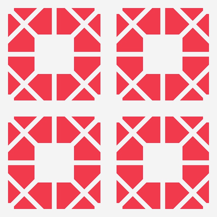 Vector vector asian geometric seamless pattern