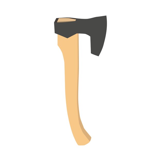 vector axe, low poly axe isolated on a white background. vector illustration.