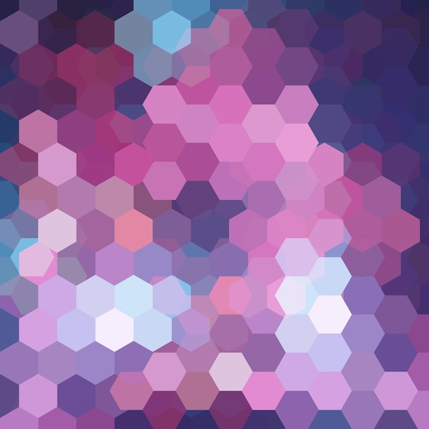 Vector background with hexagons Can be used in cover design book design website background Vector illustration Pink purple white violet colors