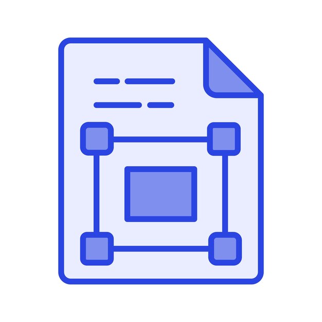 Vector Based graphic design file icon ready to use