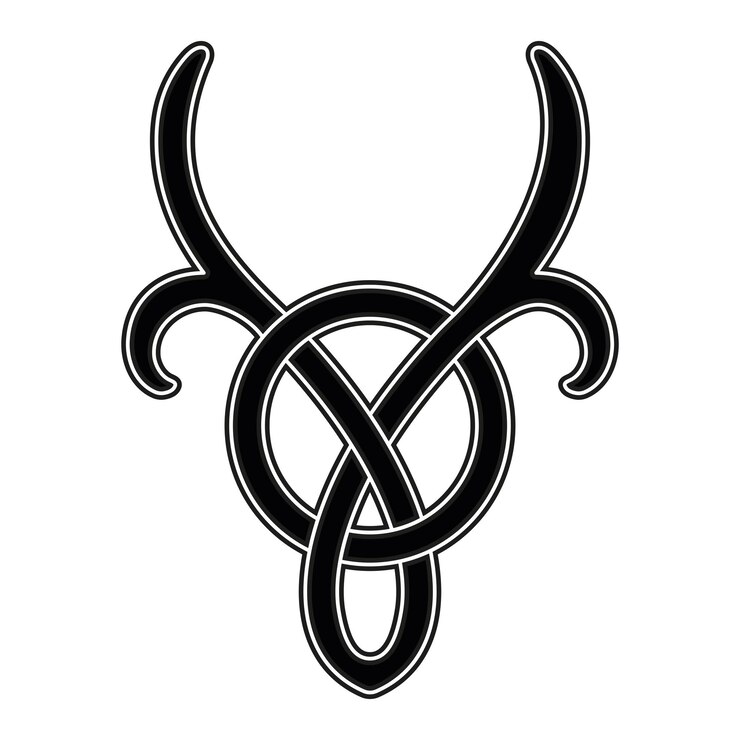 Vector vector celtic knot on a white background