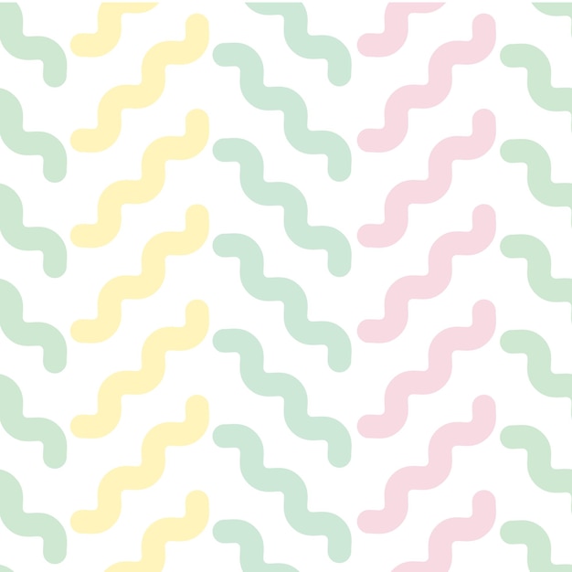 Vector chevron pattern colorful wiggly lines geometric abstract background