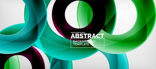 Vector circles abstract background