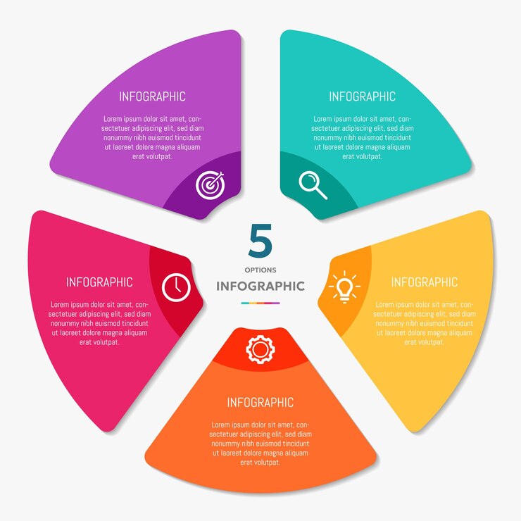 vector circular diagram infographic template