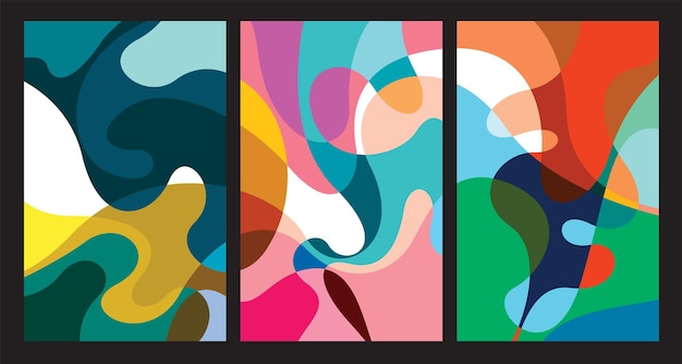 vector colorful abstract psychedelic liquid and fluid background pattern