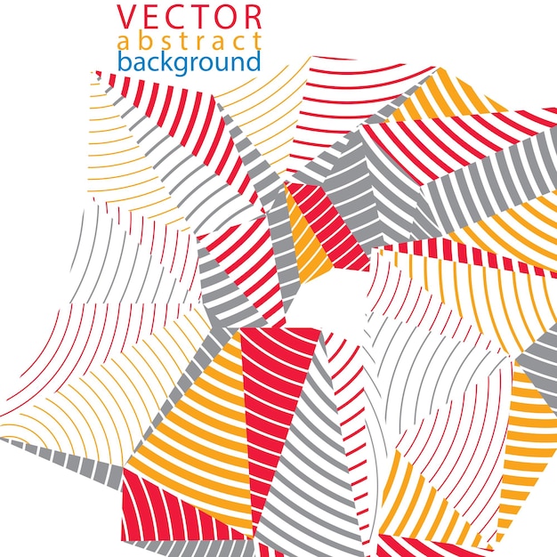 vector complicated 3d backdrop, modern digital technology style form. abstract stripy bright three-dimensional background.