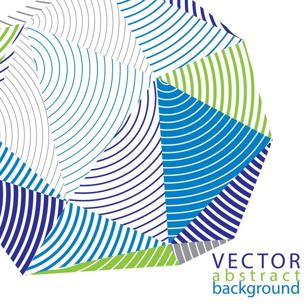 vector complicated 3d backdrop, modern digital technology style form. abstract stripy bright three-dimensional background.