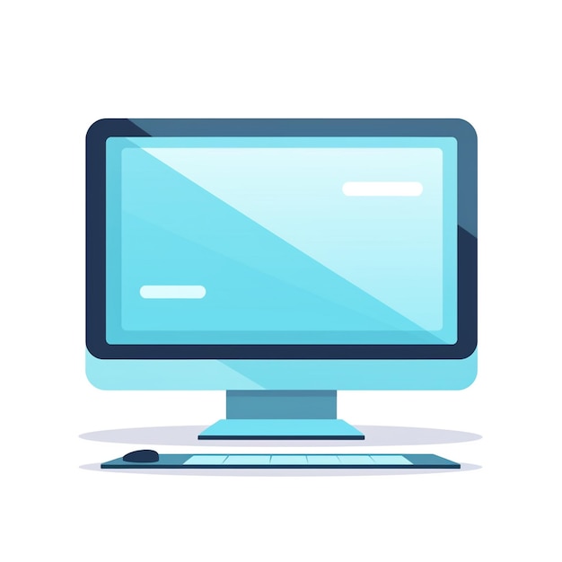 vector computer illustration technology internet digital modern business icon laptop desig