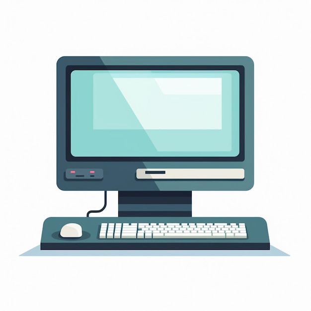 vector computer illustration technology internet digital modern business icon laptop desig