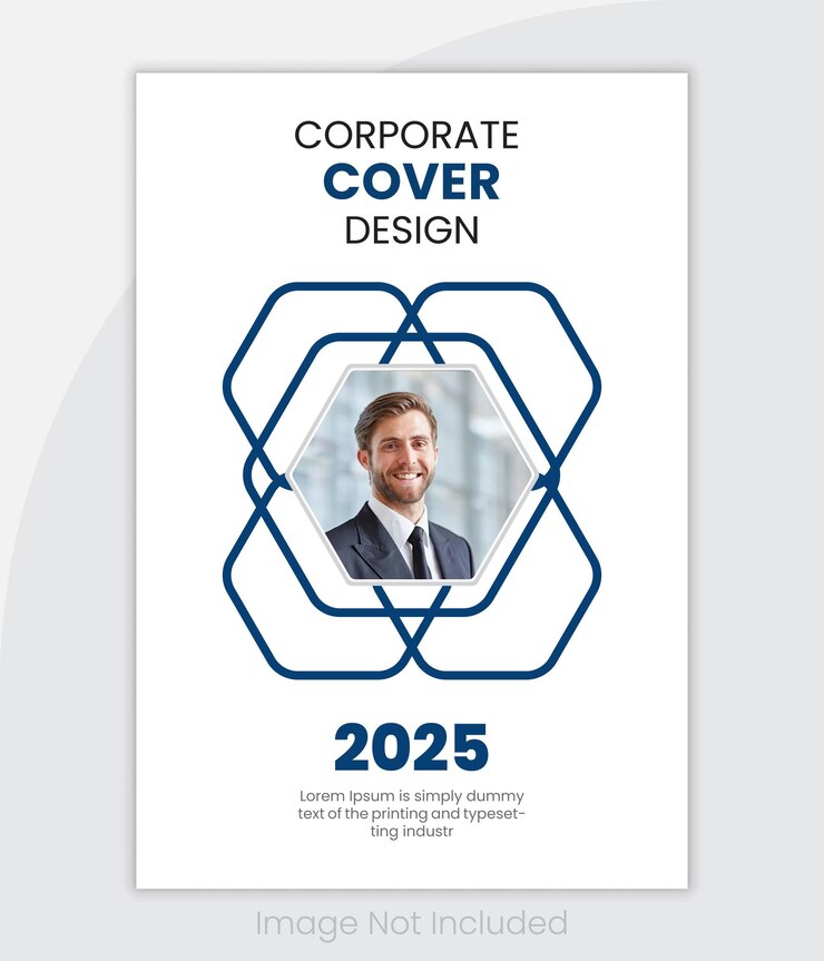 Vector corporate business cover book design template in a4 brochure annual report