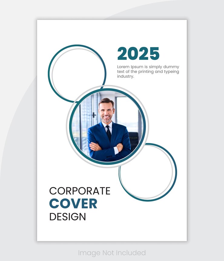 Vector corporate business cover book design template in a4 brochure annual report
