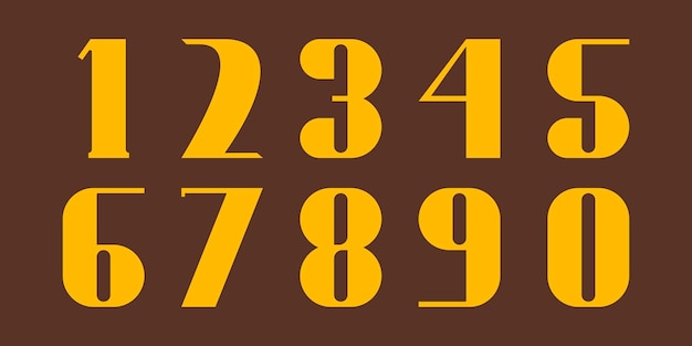 vector creative color geometry shapes' numerals font alphabet vector illustrations