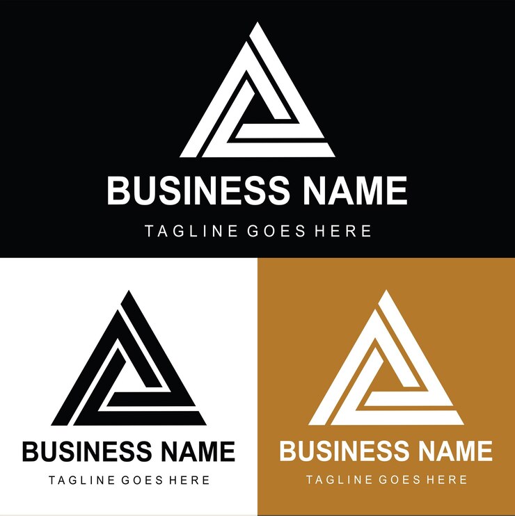 Vector creative monogram a letter logo design